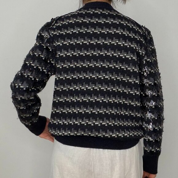 Marc Jacobs Knit sparkly cardigan in Blue size M - Picture 2 of 6